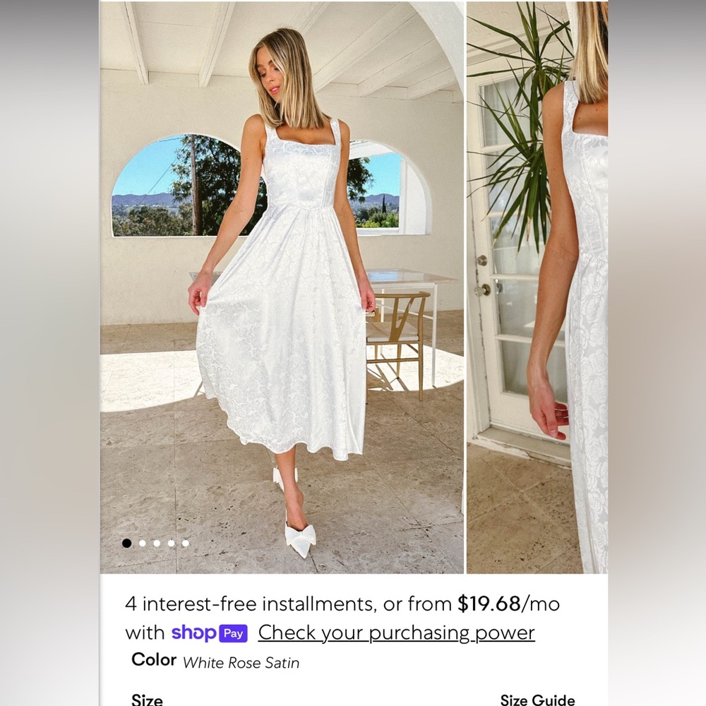 Show me your mumu Nina midi dress